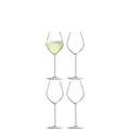 LSA Borough Champagne Tulip Glass 285ml Clear | Set of 4 | Dishwasher Safe | BG15