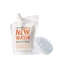 New Wash (RICH) Hair Cleanser 8oz + Scalp Brush - Extra Moisturizing cleanser & conditioner