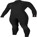O'NEILL Women's Hyperfreak 4/3Mm Chest Zip Full Wetsuit, Black/Black, 8T