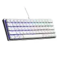 Cooler Master SK620 60% Silver White Mechanical Keyboard with Low Profile Brown Switches, New and Improved Keycaps, and Brushed Aluminum Design