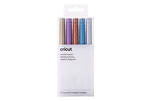 Cricut 2002951 Color Pen Set, Metallic, 5 Pack