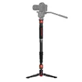IFOOTAGE Cobra 3 3-in-1 Camera Monopod, Telescopic Video Professional Photography Tripod Suitable for SLR Cameras and Camcorders, Aluminum (71'') A180-UII (A180-UII-TL)