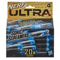 Nerf Ultra Sonic Screamers 20-Dart Refill Pack - Darts Whistle Through The Air - Compatible Only with Nerf Ultra Blasters