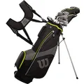 WILSON Golf Profile SGI Men's Complete Golf Set ? Teen, Left Hand,Black/Yellow (Teen)