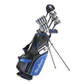 MACGREGOR Men's DCT3000 Set & Golf Bag Golf Club Package Set, Black/Royal, Right Hand