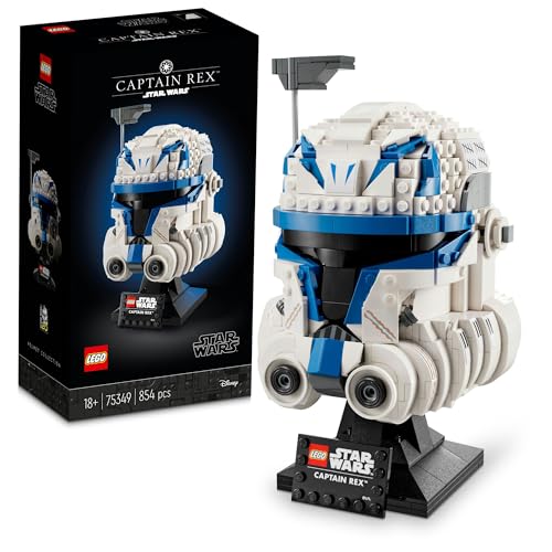 LEGO Star Wars Captain Rex Helmet 75349 Building Kit for Adults; Collectible, Brick-Built Display Model (854 Pieces)