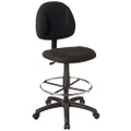 Boss Office Products B1615-BK Ergonomic Works Drafting Chair without Arms in Black