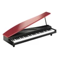 KORG MICROPIANO Mini Keyboard, 61 Keys, Red, Built-in 61 Song Demo Songs, Automatic Play
