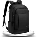 kopack Deluxe Black Laptop Backpack, 17 Inch Anti-Theft Water Resistant Laptop Backpack with Multiple Compartments for Business College Travel Commute Work Computer Daypack Men/Women