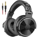 OneOdio Wired Over Ear Headphones Studio Monitor & Mixing DJ Stereo Headsets with 50mm Neodymium Drivers 3.5mm Audio Jack for AMP Computer Recording Phone Piano Guitar Laptop - Black