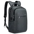 kopack laptop backpack fits 15.6 inch 17 inch notebook business travel college backpack, Dark Grey, 15.6, Daypack Backpacks