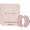 Wander Beauty Baggage Claim - Rose Gold Foil Under Eye Patches For Dark Circles and Puffiness - Under Eye Mask Depuffs & Firms - Brightening Eye Mask for Under Eye Bags (6 Pairs)