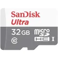 SanDisk Ultra UHS-I C10 MicroSDHC Card, 80Mb/s, 32GB