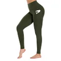 GAYHAY Leggings with Pockets for Women Reg & Plus Size - Capri Yoga Pants High Waist Tummy Control Compression for Workout