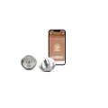 Level Lock Smart Lock - Touch Edition, Keyless Entry Using Touch, a Key Card, or Smartphone. Bluetooth Enabled, Works with Ring and Apple HomeKit - Satin Chrome