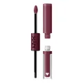 NYX PROFESSIONAL MAKEUP Shine Loud, Long-Lasting Liquid Lipstick with Clear Lip Gloss - Never Basic (Warm Burgundy)