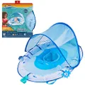 Swimways Ultra Baby Spring Float, Premium Inflatable Baby Pool Float with Sun Canopy (9-24 Months), Fast Inflation, Shark Themed Toys