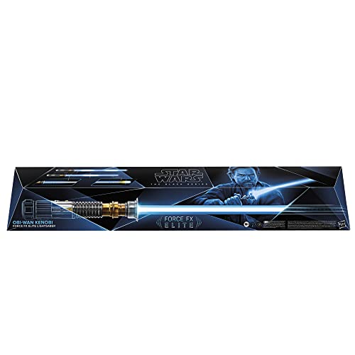 Star Wars The Black Series OBI-Wan Kenobi Force FX Elite Lightsaber with Advanced LED and Sound Effects, Adult Collectible Roleplay Item