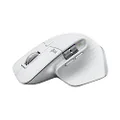 Logitech MX Master 3S for Mac - Wireless Bluetooth Mouse with Ultra-Fast Scrolling, Ergo, 8K DPI, Quiet Clicks, Track on Glass, Customization, USB-C, Apple, iPad - Pale Grey