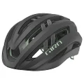 Giro Aries Spherical Adult Road Bike Helmet - Matte Metallic Coal/Space Green, Medium (55-59 cm)