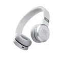 JBL Live 460NC Wireless On-Ear Bluetooth Headphones - Noise Cancelling and Voice Black Assistant - Up to 50 Hours of Music White
