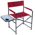 PORTAL Side Table Folding Lawn Adults Foldable Camping Chairs, Outdoors, Red