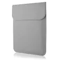 Allinside 11-12" Laptop Sleeve Compatible with MacBook Air 11 / MacBook 12, PU Leather Laptop Case, Gray
