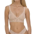 Hanky Panky Signature Lace Crossover Bralette (X-Small, Chai (Packaged))