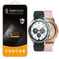 (3 Pack) Supershieldz for Samsung Galaxy Watch 3 (41mm) and Galaxy Watch (42mm) Tempered Glass Screen Protector Anti Scratch, Bubble Free