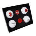 Volvik X Marvel Heroes Vivid XT Golf Balls 4 Pieces + Ball Marker Set/Spider-Man - Limited Edition- [Parallel Import]