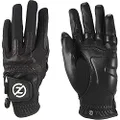 Zero Friction Ultra Feel Cabretta Leather Golf Glove, Black, LH, Universal-Fit