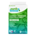 Earth Breeze - Liquidless Laundry Detergent Sheets - Fresh Scent - No Plastic (60 Loads) 30 Sheets