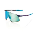 100% HYPERCRAFT Sport Performance Frameless Sunglasses (Matte Metallic Into the Fade - Blue Topaz Multilayer Mirror Lens)