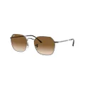 Ray-Ban Rb3694 Jim Square Sunglasses, Gunmetal/Clear Brown Gradient, 55 mm