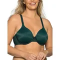 Vanity Fair Women's Full Figure Beauty Back Smoothing Bra (36c-42h), Underwire - Deep Emerald, 42D