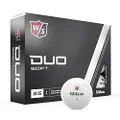 WILSON Staff Duo Soft Golf Balls - 12 Pack, White