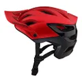 Troy Lee Designs A3 Uno Adult Mountain Bike Helmet MIPS EPP EPS Premium Lightweight 16 Vents 3-Way Adjustable Detachable Visor All Mountain Enduro, Gravel, Trail, BMX, Off-Road MTB (Red, MD/LG)