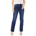 NYDJ Women's Petite Size Marilyn Straight Leg Jeans - blue - 8P