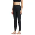 BALEAF Women's Fleece Lined Leggings Winter Yoga Leggings Thermal High Waisted Pocketed Pants Black M