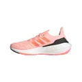 adidas Women's Ultraboost 22 Running Shoe, Light Flash Orange/Flash Orange/Turbo, 8 US