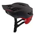 Troy Lee Designs Flowline SE Radian Adult Mountain Bike Helmet MIPS EPP Lightweight Vented Adjustable Detachable Visor All Enduro, Gravel, Trail, BMX, Off-Road MTB (Charcoal/Red),Medium/Large