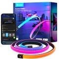 Govee RGBIC Gaming Lights, 10ft Neon Rope Lights Soft Lighting for Desks, LED Strip Syncing with Razer Chroma, Support Cutting, Smart App Control, Music Sync, Adapter (Only 2.4G Wi-Fi) H61C3