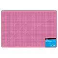 US Art Supply 24" x 36" PINK/BLUE Professional Self Healing 5-Ply Double Sided Durable Non-Slip Cutting Mat Great for Scrapbooking, Quilting, Sewing