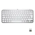 Logitech MX Keys Mini Wireless Illuminated Keyboard for Business, Compact, Logi Bolt USB Receiver, Backlight, Rechargeable, Windows, MacOS, Linux, iOS, Android, DEU QWERTZ - Light Grey