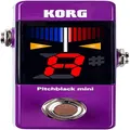 Korg Pitchblack Mini, 1/4-Inch Right Angle to Straight Floor Pedal Tuner (PB PU)