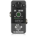 TC Electronic Compact Size Looper Pedal 99 Slots 60 Minute Loop Time Color Display Extend Loop Mode DITTO+ LOOPER Black