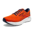 Brooks Men's Glycerin 20 Neutral Running Shoe, Orange/Titan/Flame, 10 US
