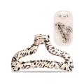 Kitsch Fabric-Wrapped Claw Clip - Professional Quality Holiday Gift Leopard Print Clips Use for Hair Styling and More Helps Keep Hair in Place