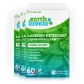 Earth Breeze - Liquid-less Laundry Detergent Sheets - Fresh Scent - No Plastic Jug (180 Loads) 90 Sheets (Pack of 3)