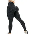 YEOREO Women Seamless Camo Leggings High Waisted Gym Yoga Pants, 0 Leopard Black, X-Large